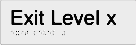 PB-SNASlimExit - Anodised Aluminium - "Exit Level"