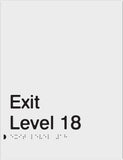 Anodised Aluminium Exits - Exit Level  (PB-SNAExit)