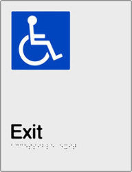 Accessible Exit Braille and tactile sign (PBS-AExit)