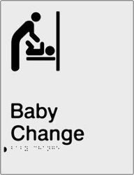 Baby Change Braille & tactile sign (PBS-BC)