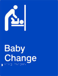 Baby Change Braille & tactile sign (PB-BC)