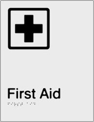 First Aid Braille & tactile sign (PBS-Faid)