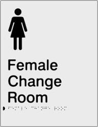 Female Change Room Braille & tactile sign (PB-SNAFCR)