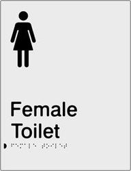 Female Toilet Braille & tactile sign (PB-SNAFT)