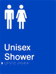Unisex Shower Braille & tactile sign (PB-US)
